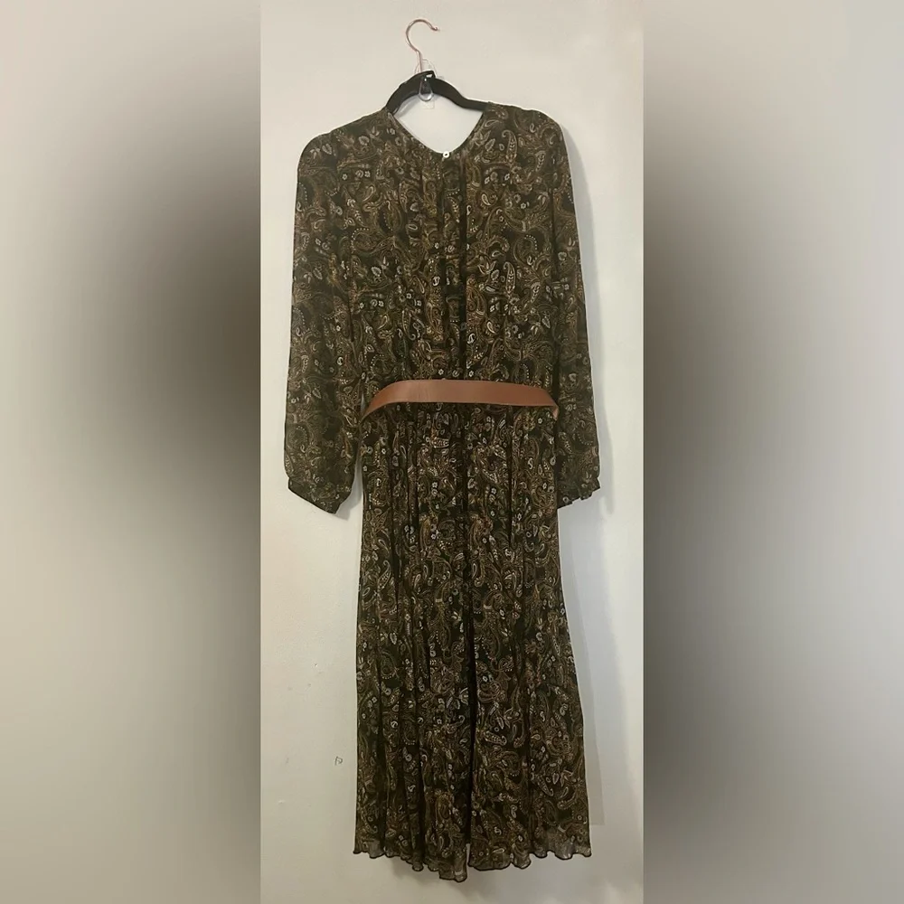 City Chic Black and Brown Paisley A-Line Skirt - Picture 10 of 10